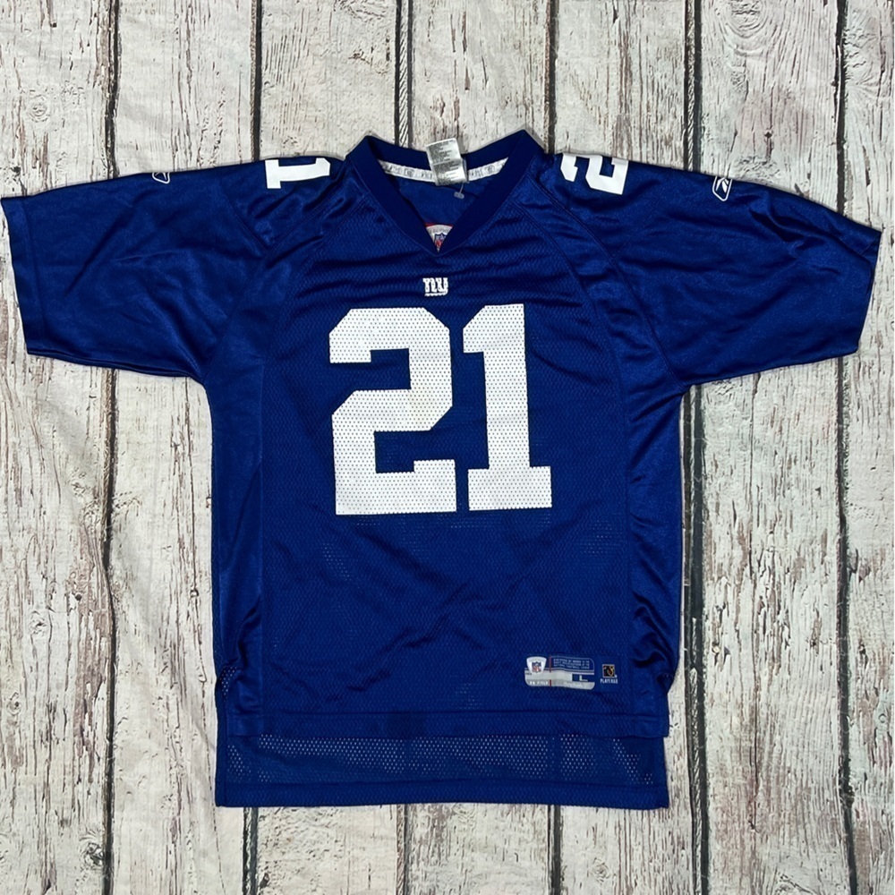 Tiki Barber New York Giants Reebok Youth Kids Boys NFL Football Jersey